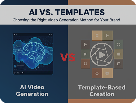 AI vs. Templates: Choosing the Right Video Generation Method for Your Brand
